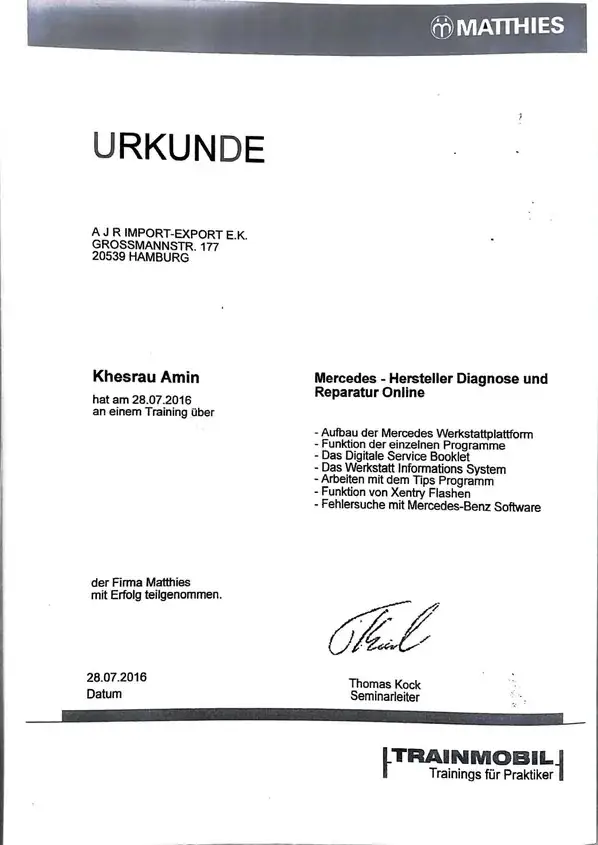matthies-mercedes-diagnose-reparatur-online-urkunde-die-unfallhelfer